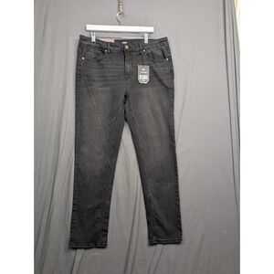 Blu Rock Denim Confort Stretch Slim Fit Size 34 X 31 Jet Black